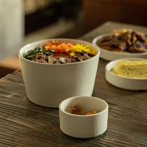 윤도자기 차곡 국산 면기 도자기 덮밥그릇 라면기 우동기 국수그릇