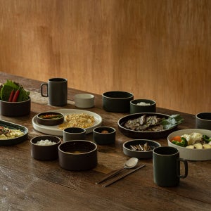 윤도자기 차곡 6인 국산 그릇세트 39P 신혼식기