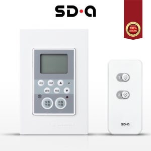 SDA 신동아ES 리치 1개용 2구 리모컨 전등 전자식 스위치 타임키퍼(리모컨 포함)