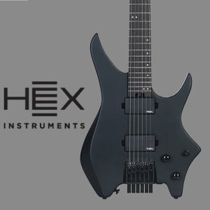HEX 헥스 헤드리스 일렉기타 N400 S/BK (Satin Finish Black)