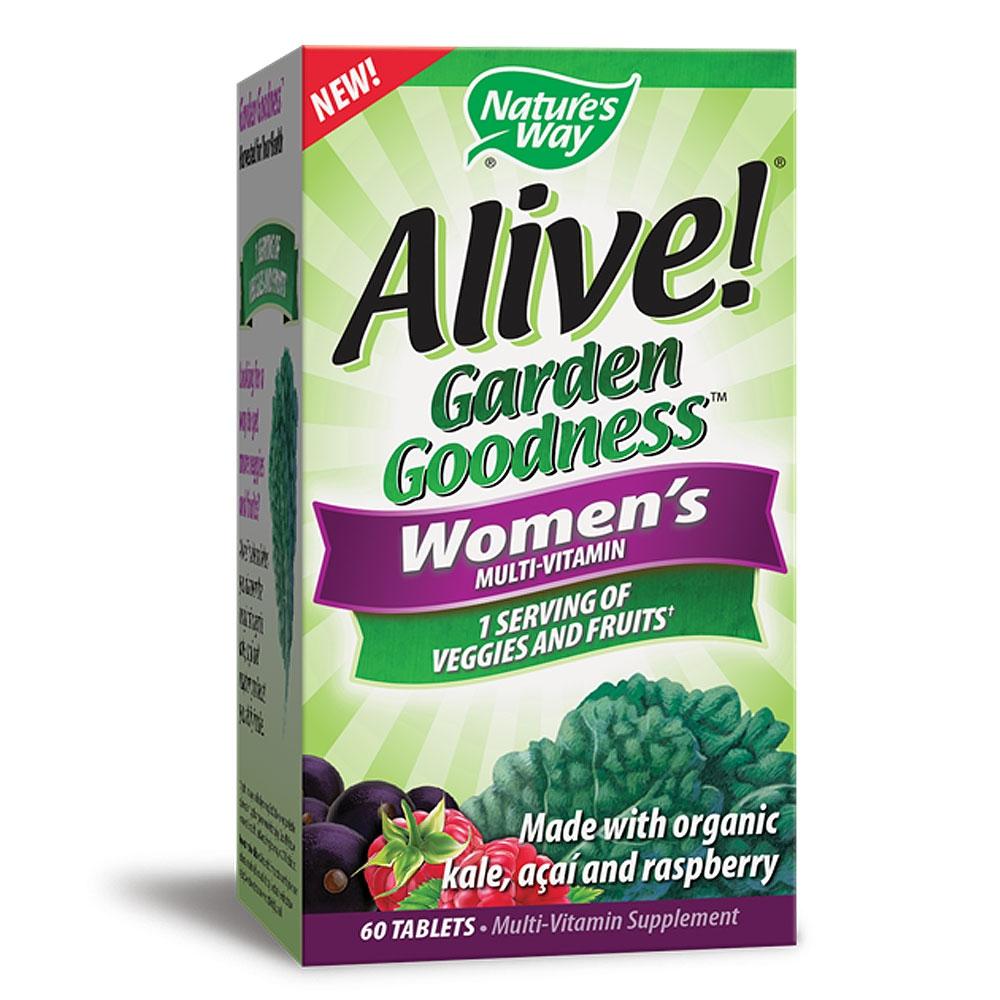 네이쳐스 웨이 <b>얼라이브 가든 굿니스 우먼스</b> 멀티비타민 60타블렛