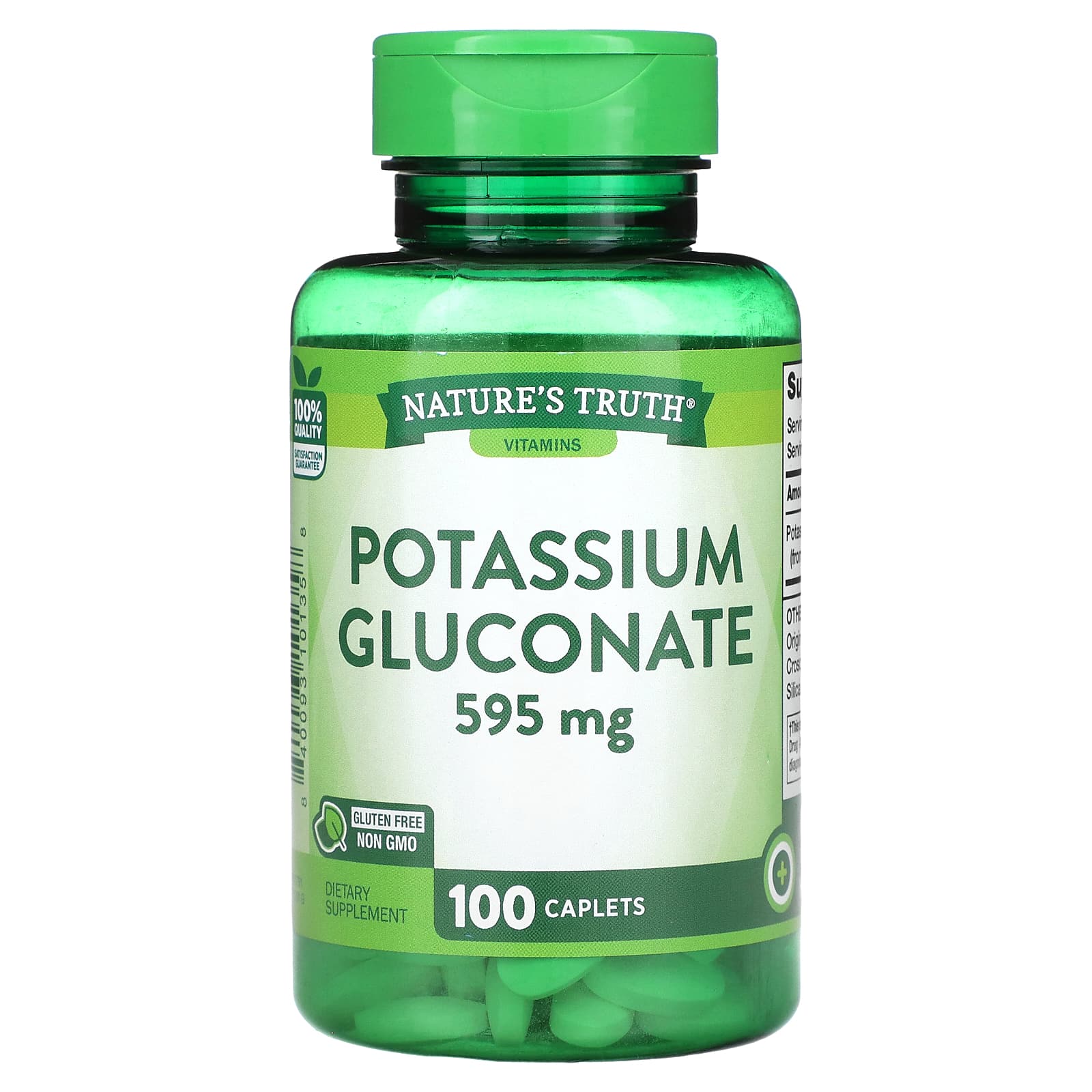 Nature’s Truth 포타슘 <b>글루코네이트</b> 595 mg 100 캐플릿
