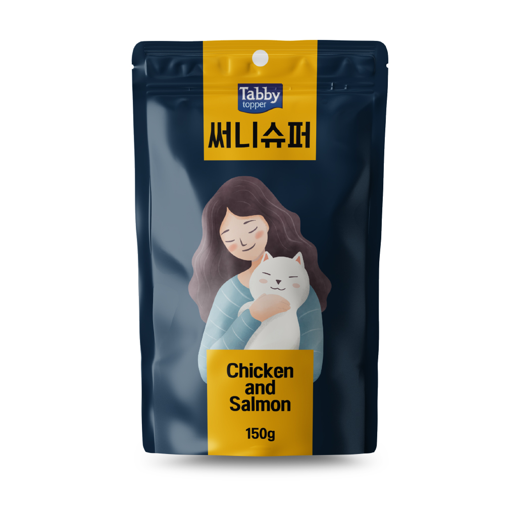 테비 캣 이빨과자 써니슈퍼 치킨연어, 150g, 1개
