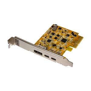 USB3.2 Type-C 2포트 DP Alt모드 PCI-E 확장카드/10Gbps/8K SUNIX UPD2018-B