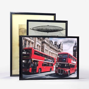 블랙오픈포아 30x60 우드 액자 나무 프레임 300x600mm