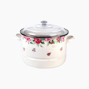 에지리 임페리얼로즈 인덕션 법랑냄비 찜솥 24cm