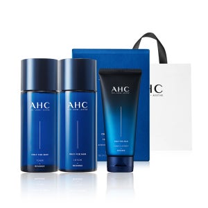 AHC 온리포맨 2종세트(스킨+로션)+폼클렌저 140ml+쇼핑백