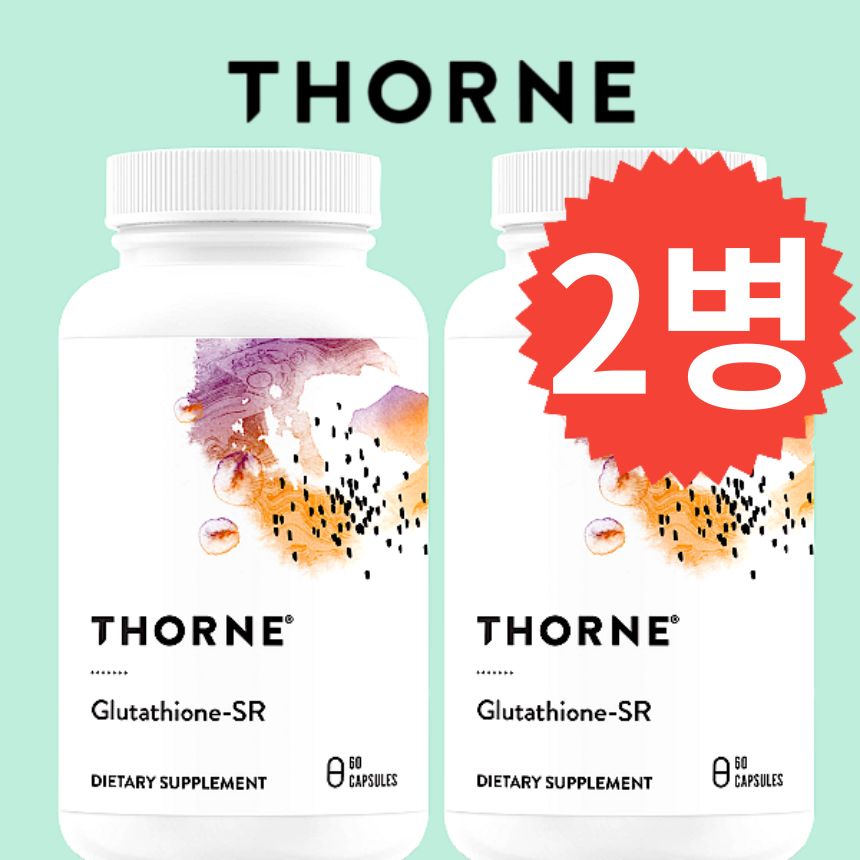 쏜리서치 <b>글루타치온</b> <b>SR</b> 60캡슐 약들약 Thorne 2병