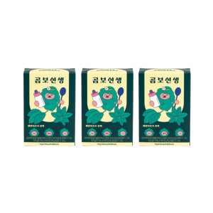 곰보선생 곰보배추시럽 배암차즈기 진액 작두콩 수세미 유아 아기 어린이 30포, 3개