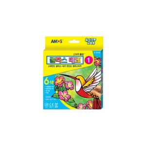 스테인드 글라스 컬러스티커 6색 글라스데코 1번