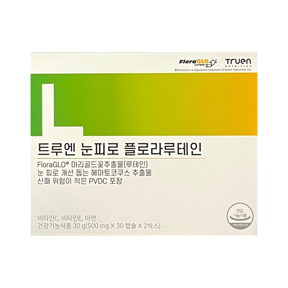 <b>트루엔</b> 눈피로 플로라<b>루테인</b> 500mg x 60캡슐