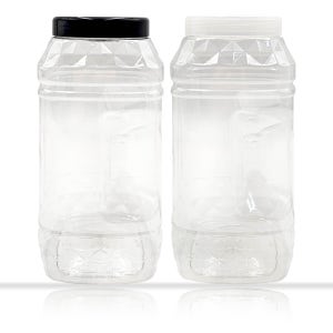 쌀통 잡곡통 견과류 곡물보관통 반려동물 간식통 플라스틱 페트병 2KG 그립