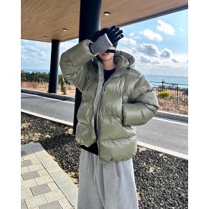 남자숏패딩 남자유광패딩 남성겨울점퍼