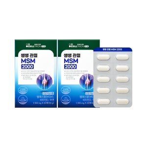 [셀트리온 이너랩] 쌩쌩관절 엠에스엠 MSM 2000 60정, 2개