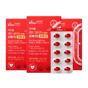 [셀트리온 이너랩] 레드 알티지 오메가3 장용성 60캡슐, 3개