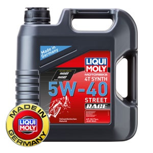 리퀴몰리 오토바이 바이크 스트릿레이스 5W-40 4리터 PAO100% 합성엔진오일 4기유합성유 바이크 오토바이오일 (PN.1685)