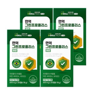 [셀트리온 이너랩] 면역 그린프로폴리스 아연 30캡슐, 4개