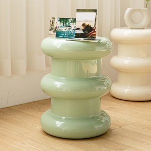 인블루 마일로 3단 스툴 인테리어 디자인 화장대의자 라이트그린