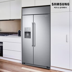 삼성 냉장고 양문형 2도어 클래딩 TBI 빌트인 디스펜서형 BRS665130SR 독립냉각 인버터 정수 아이스 (소상공인제품)