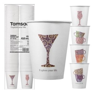 탐사 고평량 종이컵 410ml, 100개입, 2개