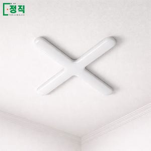 LED 십자등 60w 고정형 등기구 형광등 플리커프리 주광색 하얀빛 더정직