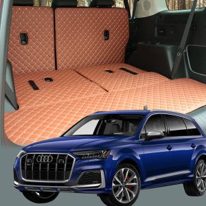 아우디 Q7 페이스리프트 맞춤 퀄팅 트렁크매트 풀세트 자동차 가죽 방수 차박 국내생산