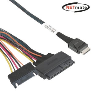 [강원전자] 넷메이트 NM-SA03 내장형 Oculink (SFF-8611)/U.2(SFF-8639) 케이블 0.5m