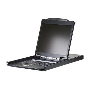 19형 LCD KVM스위치 RGB 8포트 USB PS2 VGA 서버랙용 본체 컴퓨터콘솔