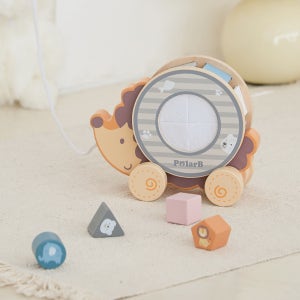 폴라비 유아원목블럭 큐브맞추기 고슴도치 끌기놀이 장난감 세트