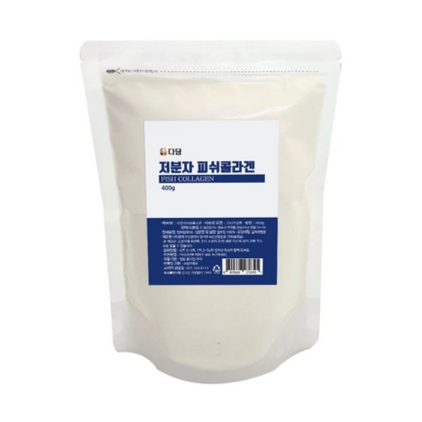 <b>다담</b> 저분자 <b>피쉬콜라겐</b> 분말 가루 400g