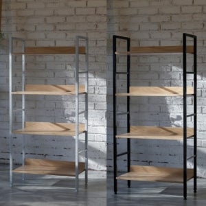 철제 책꽂이 인테리어 4단 책장 선반 원룸 사무용 60cm