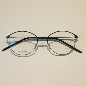 Markus-T 마르쿠스티 L1 020 네이비 반무테 초경량 안경