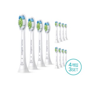 필립스 소닉케어 화이트닝 칫솔모 4개입 3세트 화이트 HX6064/67 3SET