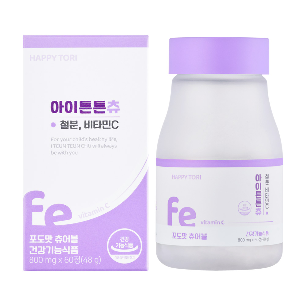 해피토리 어린이 키즈 유아 아기 초등학생 철분제 아이튼튼츄 1box