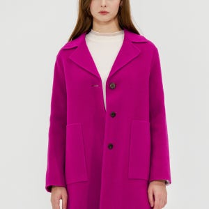 [캐리스노트] 슬림핏 핸드메이드 코트 마젠타 CN4SHC101MT