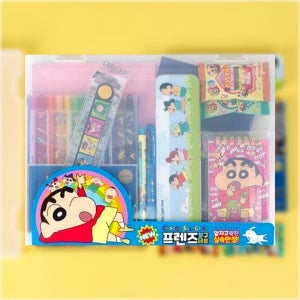 신학기 럭키박스 입학 학용품 준비물 선물 초등 학교 문구세트 짱구 프렌즈