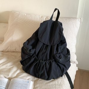 [Niebla] 여성 직장인 대학생을 위한 여행용 가벼운 스트링 나일론 백팩 가방
