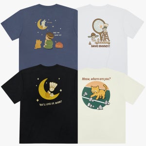 배드민턴 티셔츠 반팔 오버핏 상의 남녀공용 (배드콕 모음전)