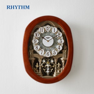 리듬 명품 모션 벽시계 인테리어 벽걸이 집들이 이사 결혼 선물 4MH407WU06