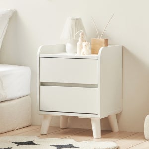 바로방가구 포포 400 미니 침대협탁 2단 서랍 틈새 쇼파 심플 사이드 테이블 협탁