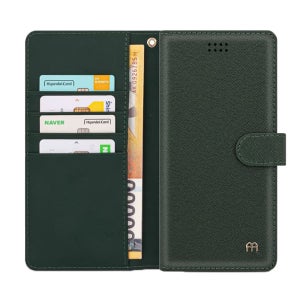 LG Q70 Q730 라온 다이어리 케이스 다크그린