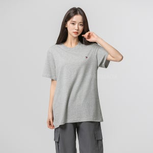 타미힐피거 09T3139 코어 플래그 반팔티 그레이