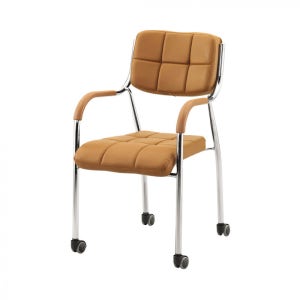 IN -8013 바퀴형 회의 의자 블랙 카멜- 상담실 소회의실 접견실 학원 공부방용 체어