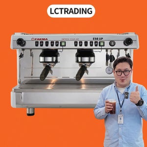 훼마 E98UP 프리미엄 반자동 커피머신 2그룹 톨컵 FAEMA