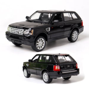 브라고 1:18 레인지로버 스포츠 블랙 자동차 다이캐스트 피규어 SUV 모형