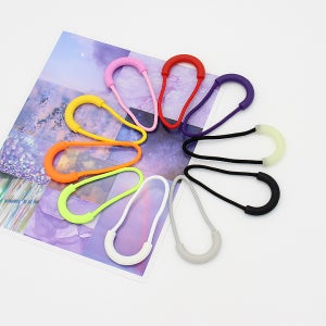 (4개세트) U자형 지퍼고리-레드 지퍼코드 캠핑용품고리 텐트손잡이