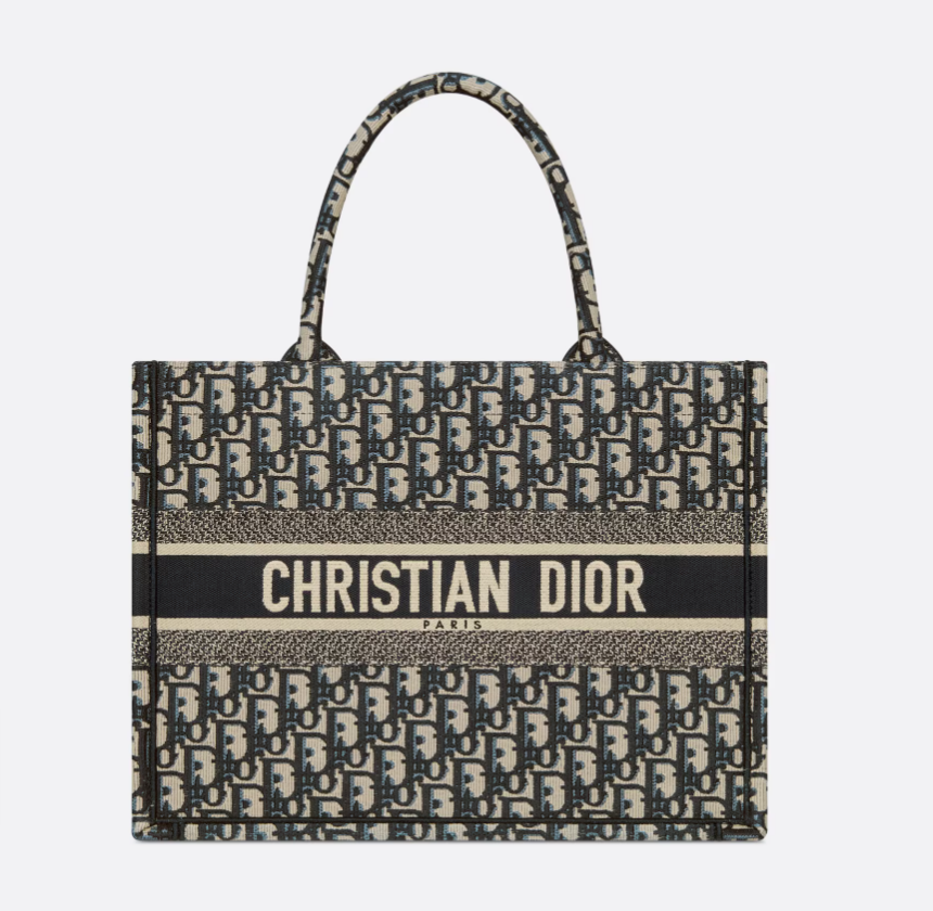 Dior 디올 북토트 오블리크 자카드 미디엄 백