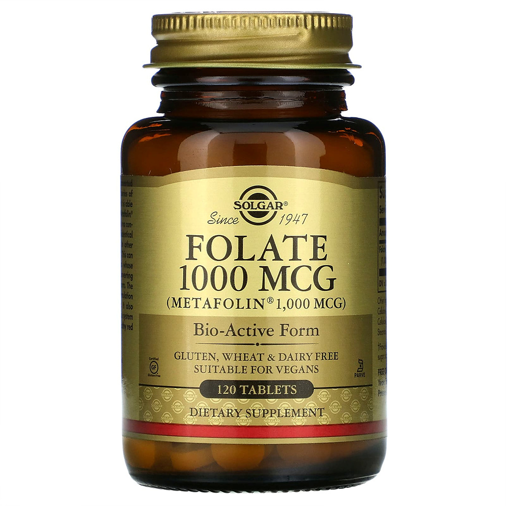 솔가 <b>폴레이트 1000mcg</b> 120정 엽산 folate