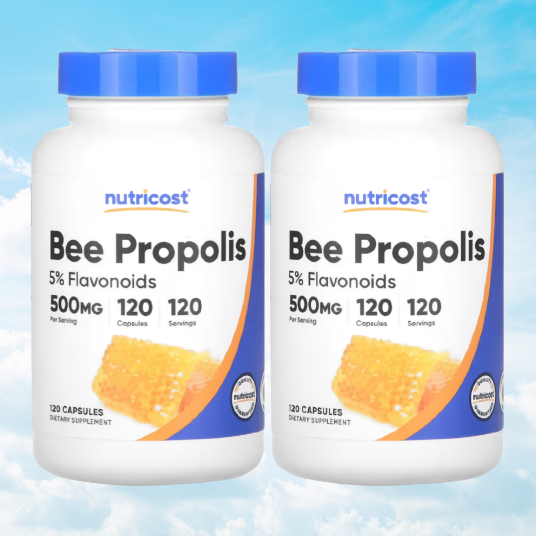 뉴트리코스트 <b>프로폴리스</b> 비<b>프로폴리스</b> Bee <b>Propolis</b> 500mg 120캡슐 2개세트