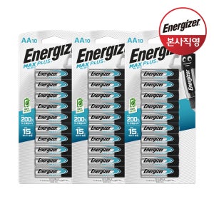 에너자이저 맥스플러스 고출력 건전지 AA 10입X3개 (총 30입)